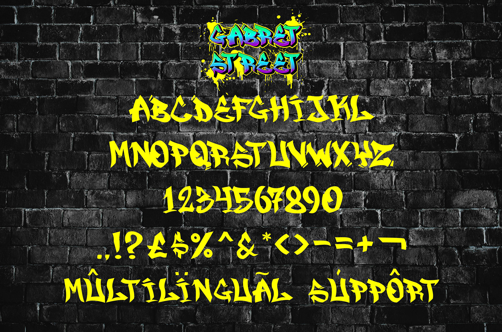 Street Lettering Style Gabret Street Graffiti Font: Urban Style (OTF, TTF, WOFF) - Etsy