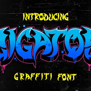 Zigatos Graffiti Font: Urban Streetwear Font