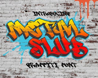 Metal Slub - Realistic Graffiti Tag Font, Vintage font, Monoline Font, Canva font, Cricut Font, Procreate Font, SVG graffiti