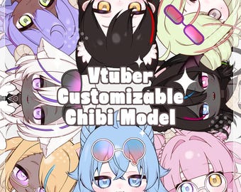 Tsubasa's Chibi Customizable Model | Vtuber | Live2D | Premade Model