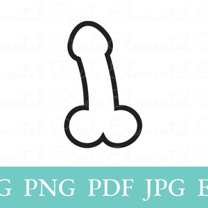 Stickman Penis Cumming SVG