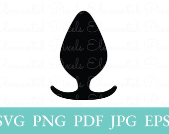 Butt plug svg | anal sex toy png | adult humor kinky digital instant download | adult art print | printable clipart vector files for cricut