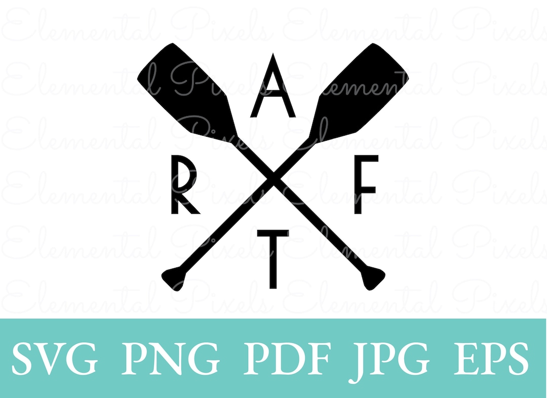 Basic Raft Svg Raft Compass Svg | Crossed Paddles Png for Tshirts | Rafting Paddling ...