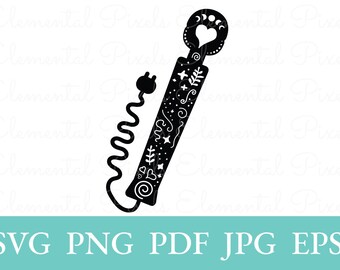 Cosmic vibrator svg | stars and moon clipart | hitachi png for tshirts | cute boho witchy vector file for cricut | digital instant download