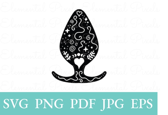 Cosmic Butt Plug Svg | Stars and Moon Clipart | Anal Sex Png for Tshirts |  Boho Witchy Vector File for Cricut | Digital Instant Download - Etsy