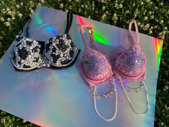 CUSTOMIZED Sparkly Bustier/bralette 