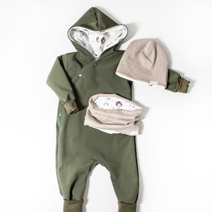 Softshell overall / anthracite / pink / olive / gray / softshell / baby overall / children's overall / outdoor / spring / customizable / autumn