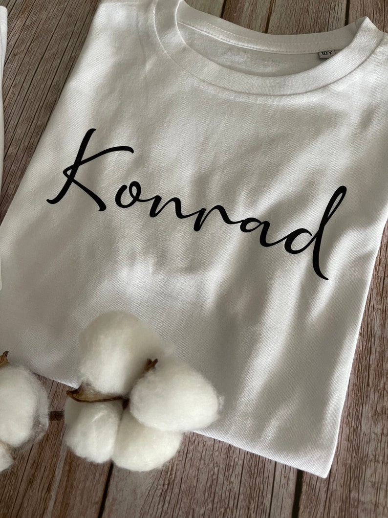 T-Shirt mit Name / Individualisierbar / Wunschname / Kinder T-Shirt / Mädchen T-Shirt mit Namen / Jungen T-Shirt mit Namen / Namenswusch Bild 5