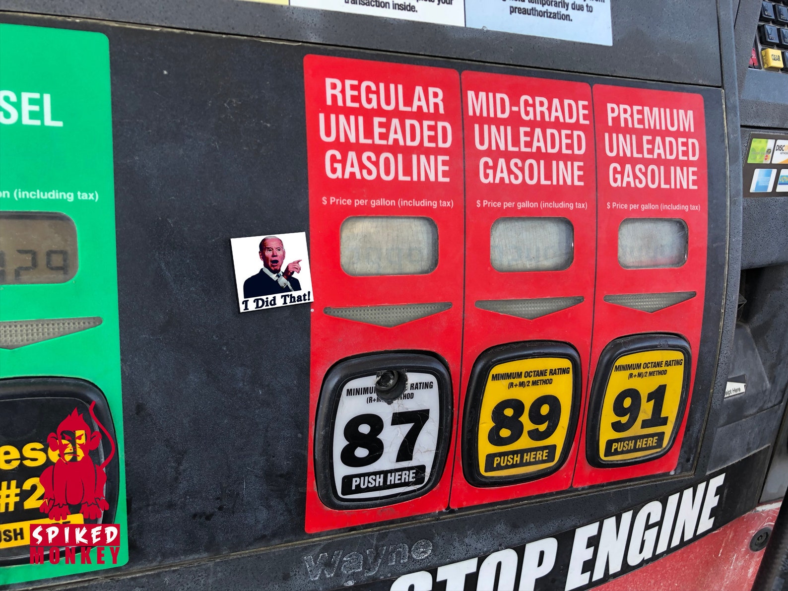 Biden I Did That Gas Pump Weatherproof Vinyl Sticker Sets Etsy