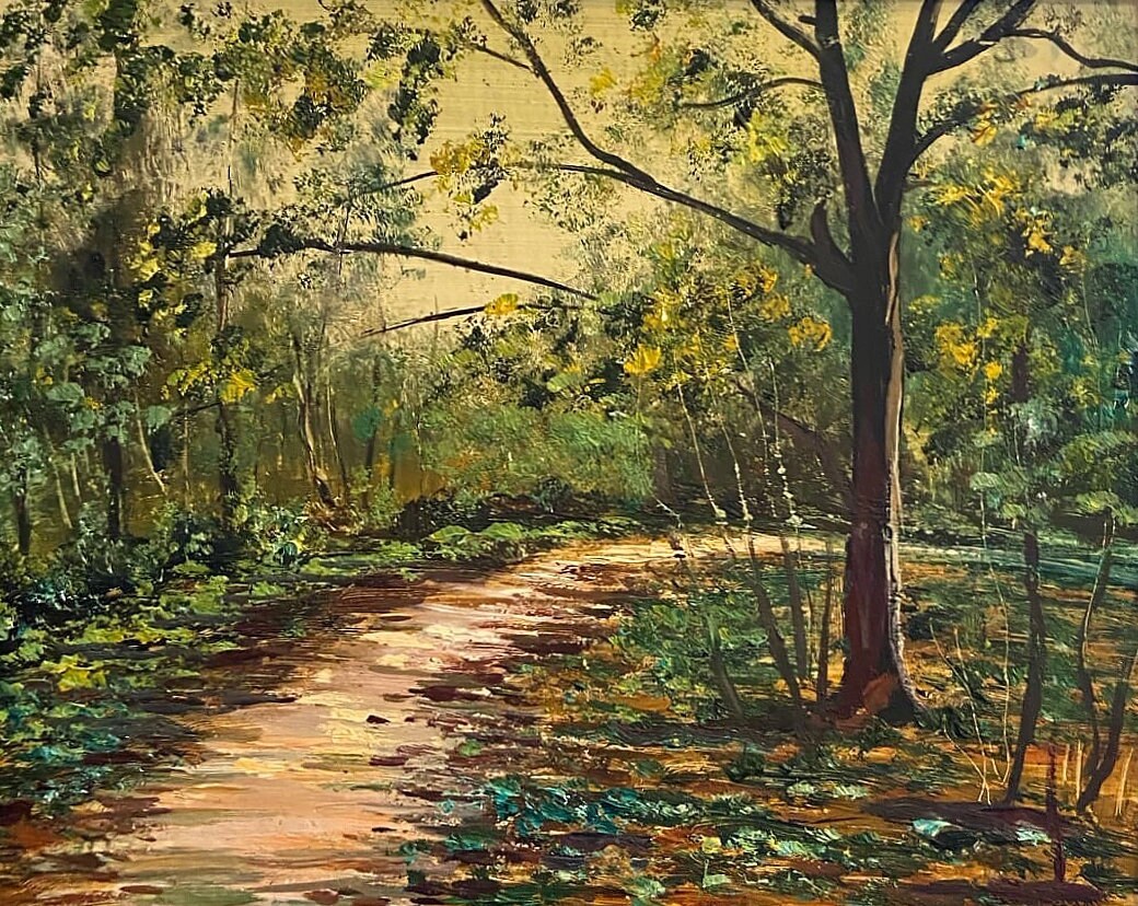 Lawn Summer Painting Forest Painting Original Oil Painting Etsy UK
