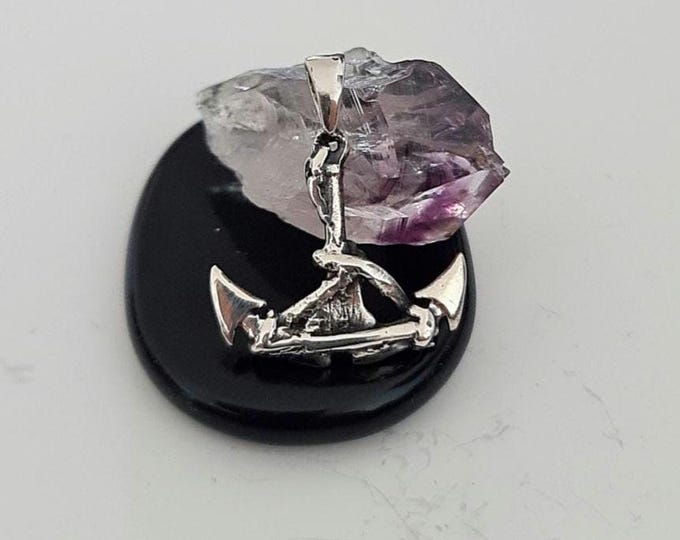 Sterling Silver Nautilus Anchor Pendant: League of Legends Gamer Necklace