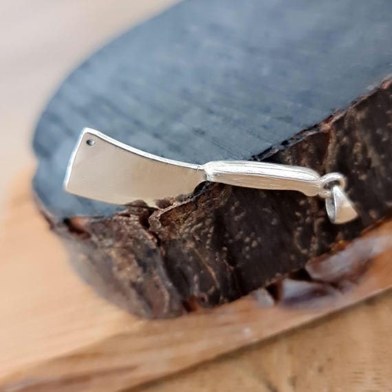 ネックレス・チョーカー BLENDOFF Cleaver Knife Necklace Silver 925 Cleaver Necklace - Cleaver Jewelry - Cleaver Gift - Knife