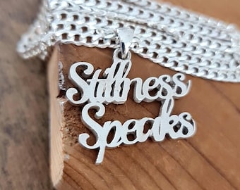 Stillness Speaks Pendant: Handmade Sterling Silver Spiritual Necklace