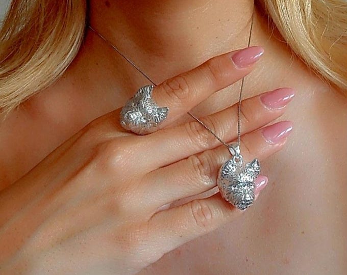 Handmade Sterling Silver Westie Pendant - Dog Lover Gift