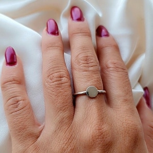 Circle ring, Sterling Silver Ring , Geometric Ring , Circle Ring , with its simple design and eye-catching appeal.