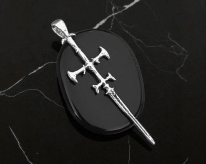 Sterling Silver Viego Sword Pendant: League of Legends, Handmade