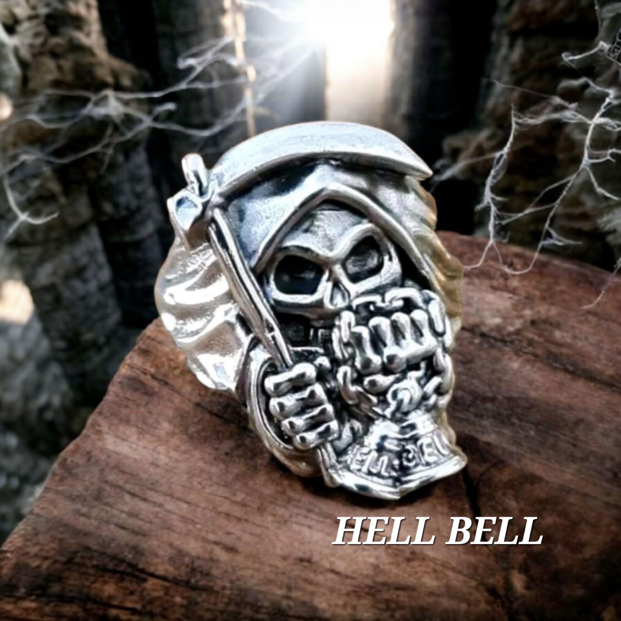 ZMY Home Grim Reaper Skull Ring - Stainless Steel Gothic Jewelry For Men & Women - View #3