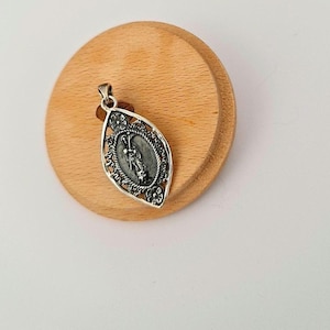 Santa Muerte with Scythe Pendant-Precious Symbol of Belief & Protection - Holy Death Sterling Silver