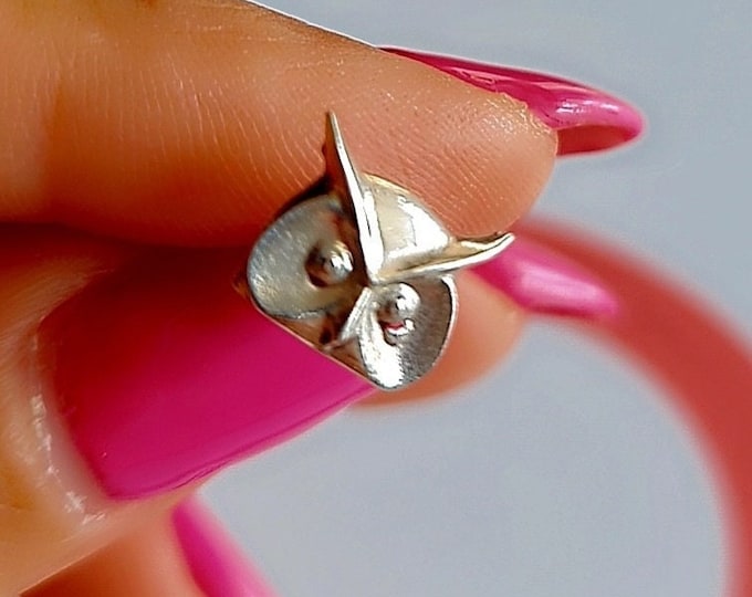 Miniature Owl stud Earrings - Sterling Silver Studs - Animal Jewelry for Nature Lovers -