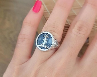 Handmade 925 Silver Yoga Frog Ring: Meditation Jewelry