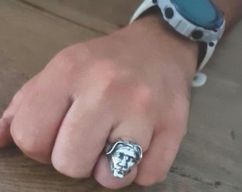 Inspired by the iconic  Rapper Ring Handmade Sterling Silver