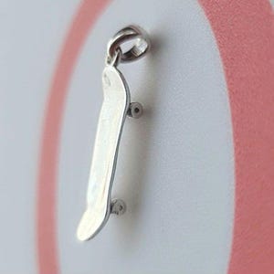 Skateboarder&#39;s Delight Pendant - Stunning Skateboarding Charm  Sterling Silver 925  , Gift for Skater