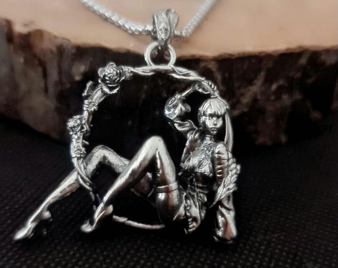 Dancing wreath girl in High heels Necklace- anime Cosplay