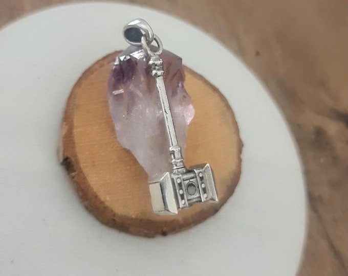 Handmade Sterling Silver Orgrim Doomhammer Pendant - Warcraft Jewelry