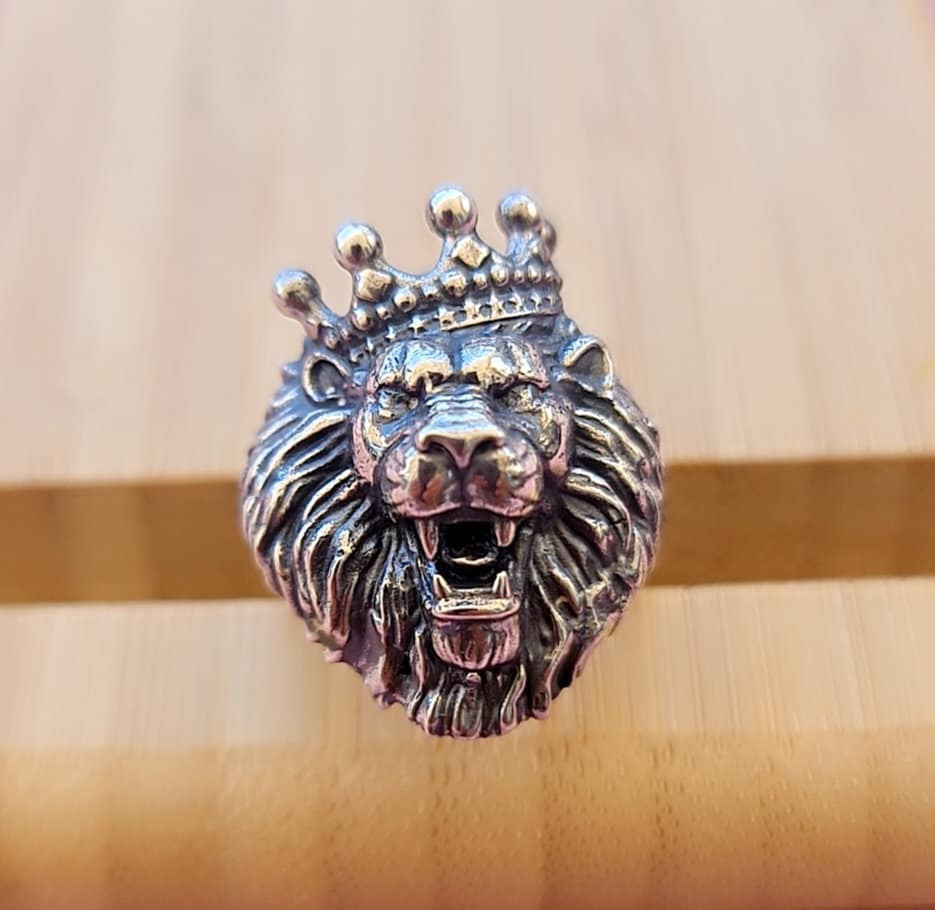 Lebron James Crown King Lion Ring NBA Fans Jewelry S925 Silver