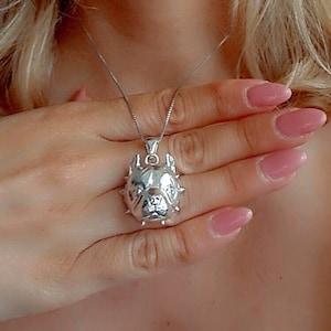 Handgemachte Sterling Silber American Pit Bull Anhänger: Bold Dog Lover Geschenk
