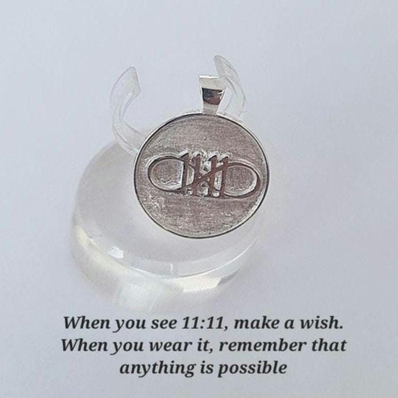 Buy Infinity 11:11 Angel Number Sterling Silver Pendant - 