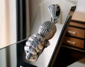 Microphone Pendant: Music Lover gift Handmade Sterling Silver
