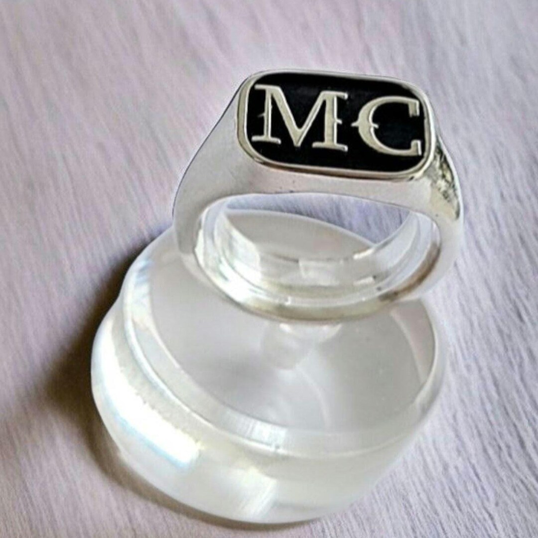 Mcc Silver Rings Sterling Silver MC Ring: Edgy Outlaw Motorcycle Jewelry - Etsy