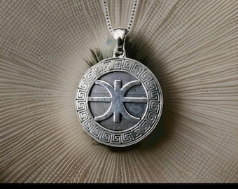 Delphic Epsilon Pendant - Authentic Greek Symbol - Handmade 925 Silver -  solid and sturdy silver