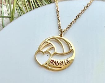 Personalized Volleyball Name Necklace | Custom Sports Necklace | Volleyball Mom Necklace | Volleyball Gift | Gift for Volleyball Player