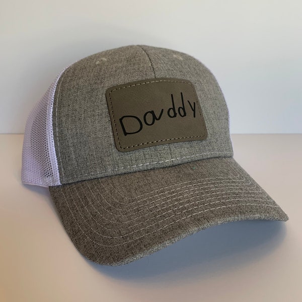 Dad/Daddy Hat Personalized Using Child Handwriting | Fathers Day Gift from Son or Daughter | Gift for Grandpa