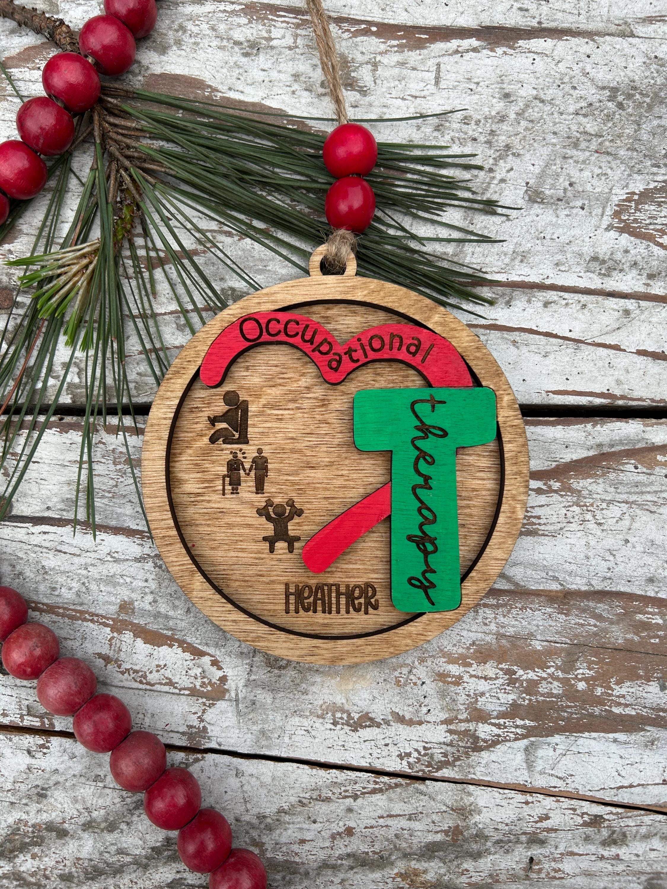 Personalized Occupational Therapist Christmas Tree Ornament | Custom OT ...