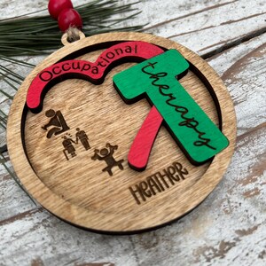 Personalized Occupational Therapist Christmas Tree Ornament | Custom OT ...