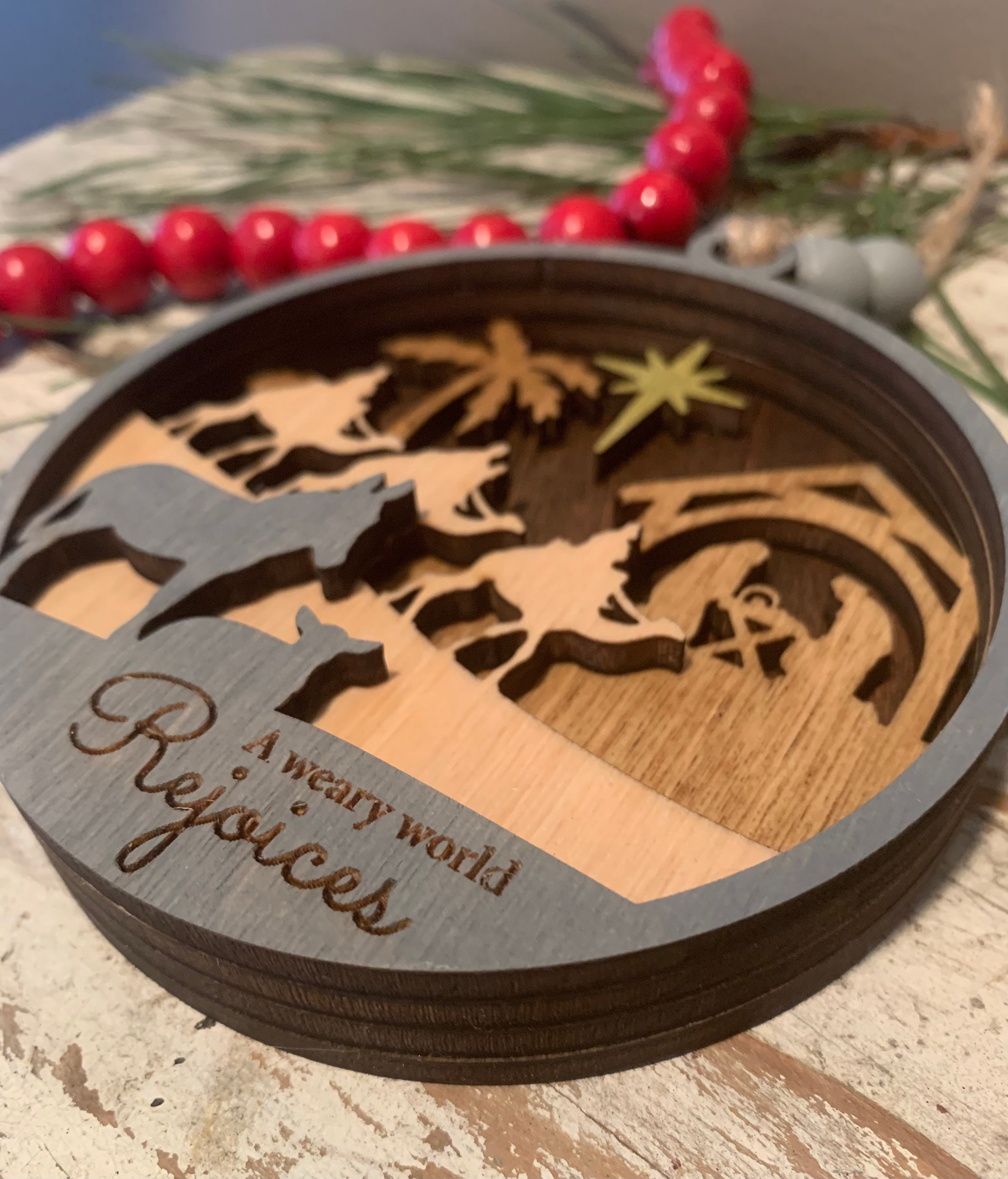 Nativity Scene Christmas Tree Ornament | Jesus Ornament | Christian ...
