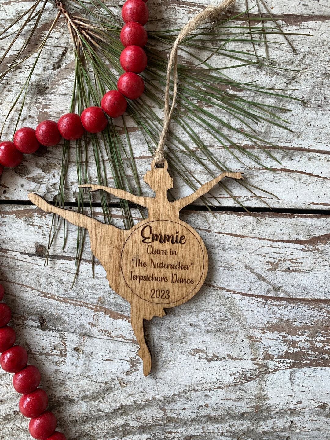 Personalized Ballerina Christmas Tree Ornament the Nutcracker Ornament ...