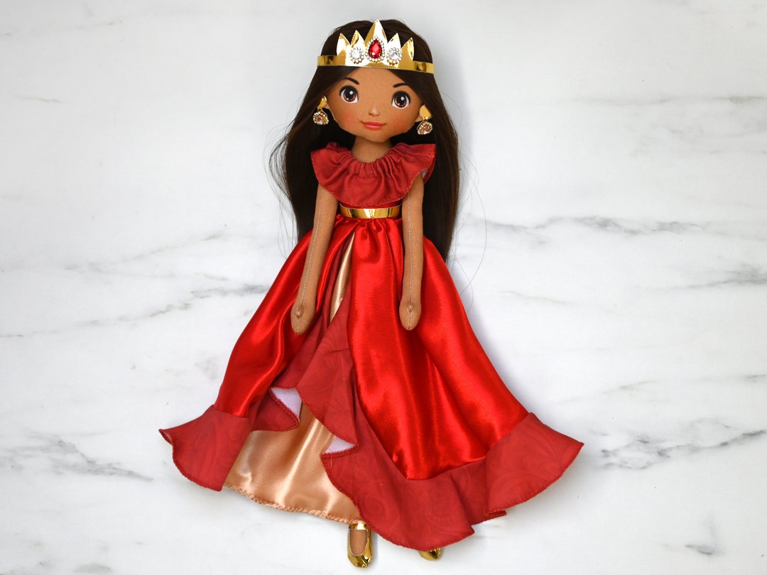 Spanish Princess Doll Cotton Rag Doll in a Red Flamenco Gown Etsy