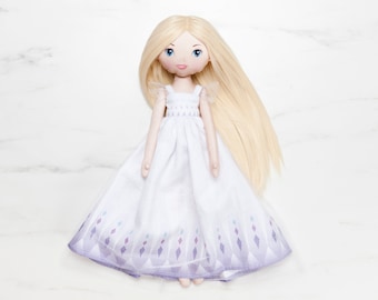 Muñeca princesa - Princesa de hielo de cuento de hadas - muñeca de algodón