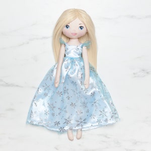 Muñeca princesa - Princesa de hielo de cuento de hadas - muñeca de algodón