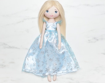 Muñeca princesa - Princesa de hielo de cuento de hadas - muñeca de algodón