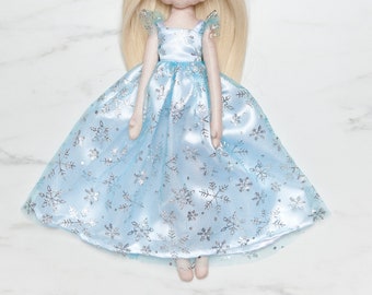 Winter Queen snowflake dress - for MaFee Dolls
