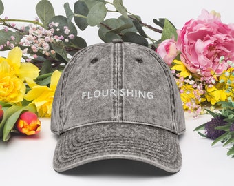 Flourishing Vintage Cotton Twill Cap