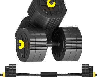 Weights Dumbbells Set-Adjustable Dumbbells for Men and Women Weight Lifting Training Weight Equipment Set with Connecting Rod Pair for Home