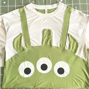 Disfraz de fiesta de pijama de extraterrestre para mujeres y niñas