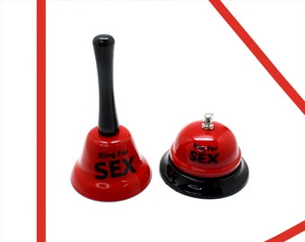 Ring For Sex Novelty Funny Romantic Toy For Lovers Home Ornament Single Party Red Ring Bells