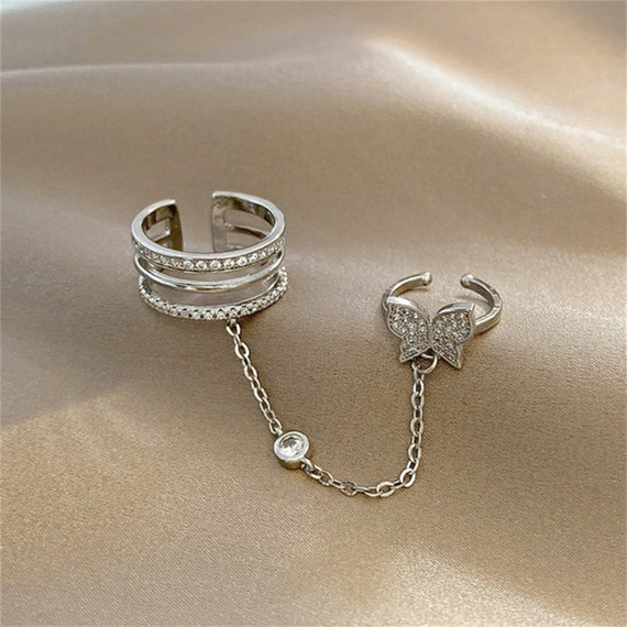 2 piece butterfly decor ring deals
